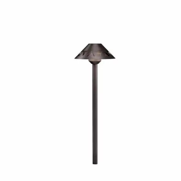 3.8 W 3000K Integrated LED Textured Architectural Bronze Aluminum 7" x 21" Path Light | KIC16122AZT30