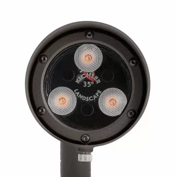 2.5 W 3000K Integrated LED Textured Architectural Bronze Aluminum 35 Degrees Beam Flood Light | KIC16151AZT30