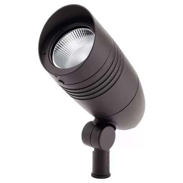 21 W 3000K Integrated LED Textured Architectural Bronze Aluminum C-Series Large 55 Degrees Beam Accent Light | KIC16220AZT30