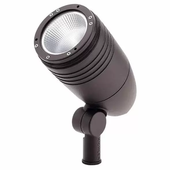 21 W 3000K Integrated LED Textured Architectural Bronze Aluminum C-Series Large 55 Degrees Beam Accent Light | KIC16220AZT30
