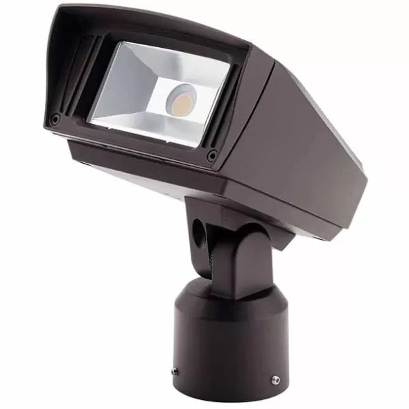 23 W 3000K Integrated LED Textured Architectural Bronze Aluminum C-Series Small Flood Light | KIC16222AZT30