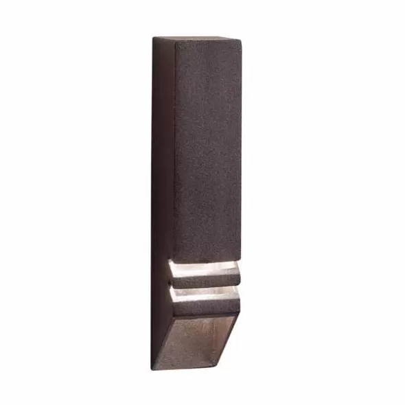 Deck Light, 1 W Wedge T5 LED Textured Architectural Bronze Aluminum Louvered Down Rail
