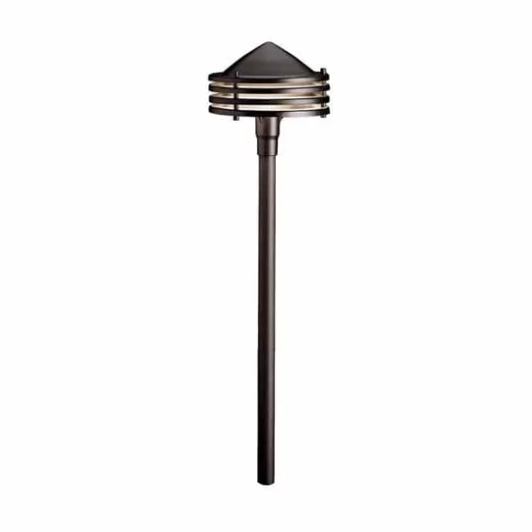 Path Light, 2.3 W Wedge S8 3156K LED Textured Architectural Bronze Aluminum 6" x 23"