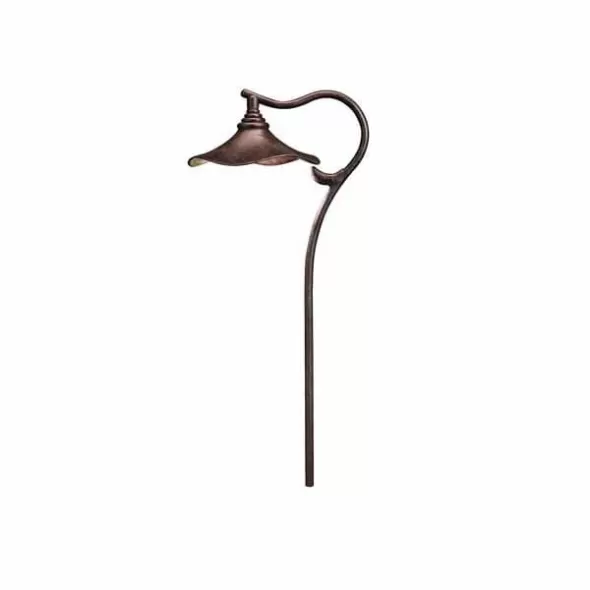 Path Light, 2.3 W Wedge T5 LED Aged Bronze Aluminum 26" Wire