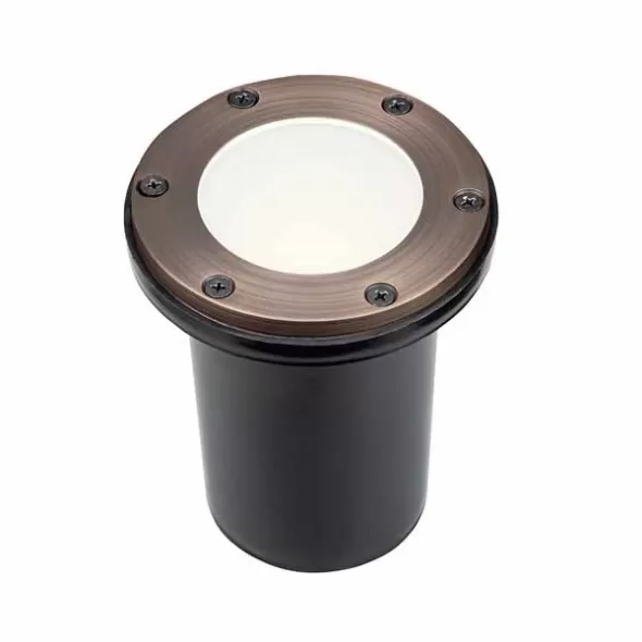 In-Ground Light, 7.2 W Bi-Pin MR-16 Incandescent Centennial Brass