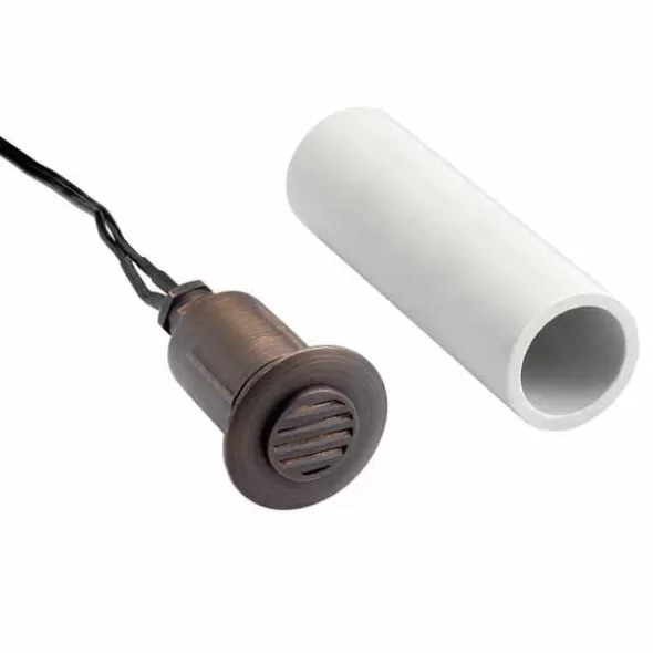 Louvered Light, Bi-Pin MR8 Incandescent Centennial Brass In-Ground Recessed