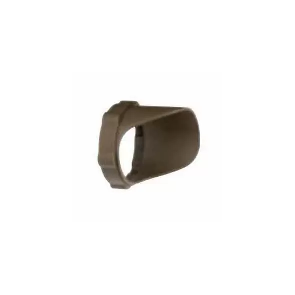 Hood/Cowl, 3.25" x 2.4" Textured Architectural Bronze Polycarbonate For 12 V Landscape Lights Snap-On Short