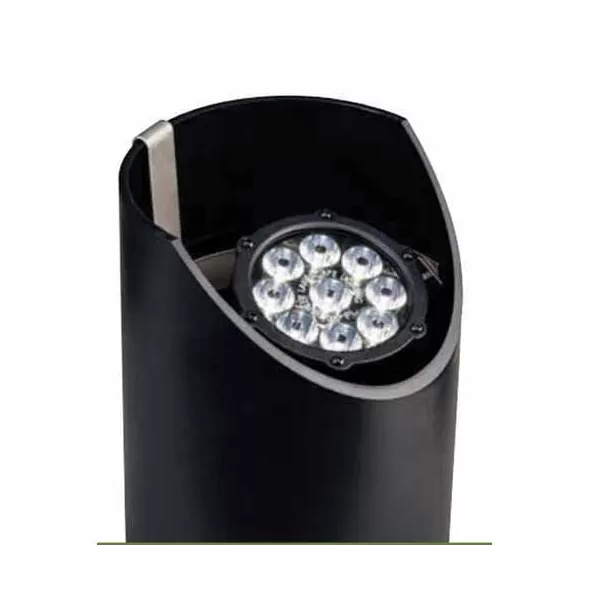 Well Light, 12.4 W 3000K LED Textured Black Cast Aluminum In-Ground