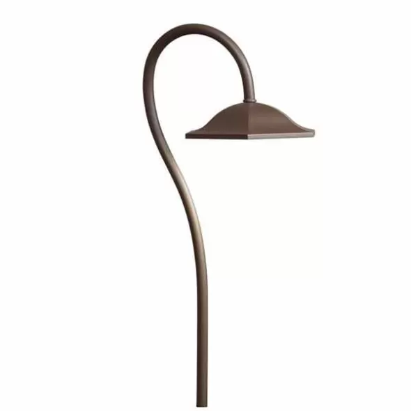 4.3 W 3000K Integrated LED Textured Architectural Bronze Aluminum 24" Wire Path Light | KIC15807AZT30R