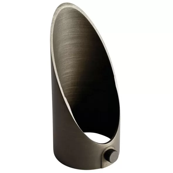 2" x 4.5" Textured Architectural Bronze Aluminum For 12 V Accent VLO Light Small Long Cowl