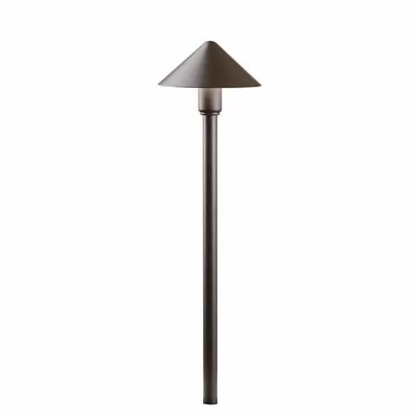 4.3 W 3000K Integrated LED Textured Architectural Bronze Aluminum 250 Lumens Path Light | KIC16120AZT30