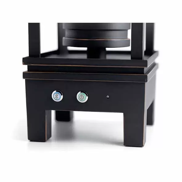7 W 3000K Integrated LED Rubbed Bronze Aluminum Portable Bluetooth Lantern | KIC49473RZLED