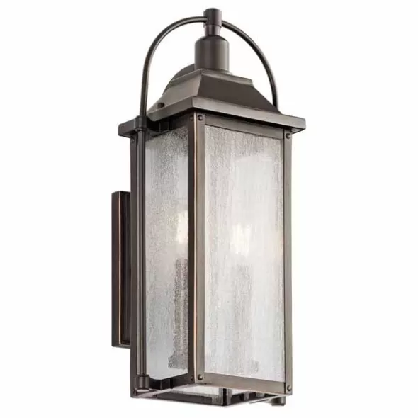 60 W Candelabra Incandescent Olde Bronze Aluminum Wall Light | KIC49714OZ