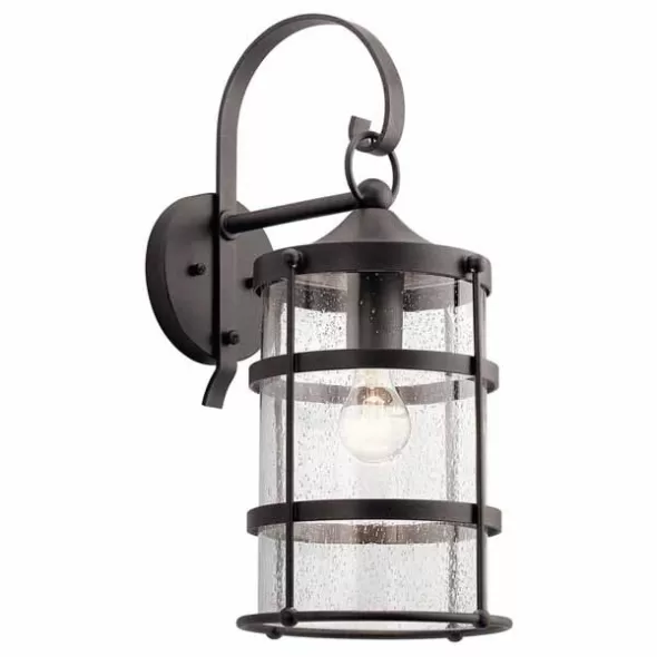 150 W Medium A21 Incandescent Anvil Iron Aluminum Wall Light | KIC49962AVI