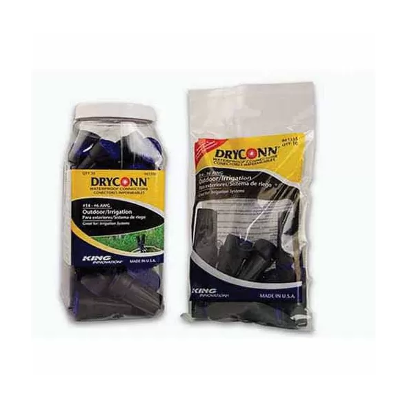 600 V 14-6 AWG Copper/Copper Black/Blue 50/Canister Waterproof Irrigation Wire Connector | KNG61350