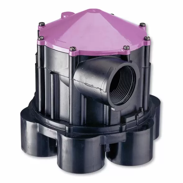 1-1/2" NPT x Slip Die-Cast Metal 25 - 150 psi 6000 Series 6-Outlet 6 Zone Indexing Valve | KRM6606