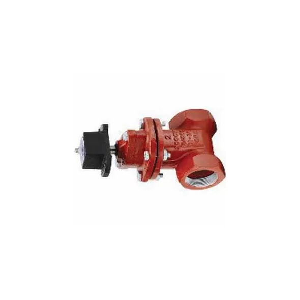 3" FNPT Red Epoxy Coated Cast Iron 200 psi 10RS Series Resilient Wedge Gate Valve | MAT10RS10