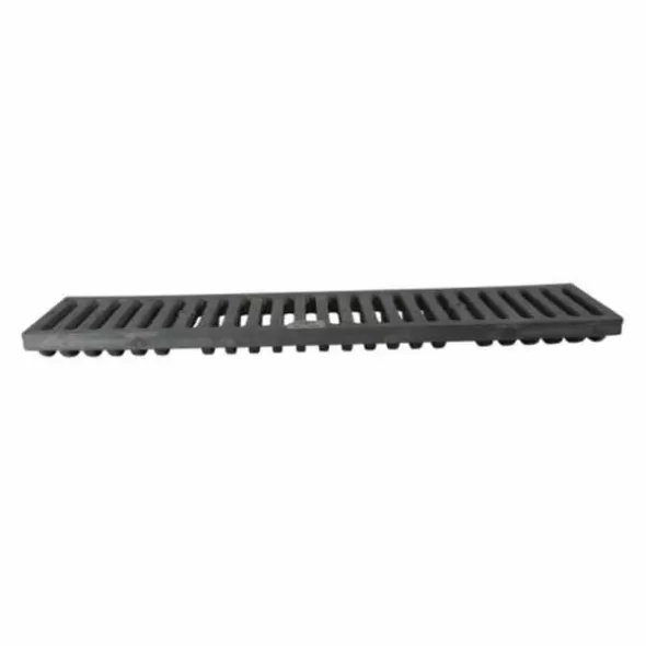 2' Rectangular Dark Gray Flat Channel Grate | NDD661