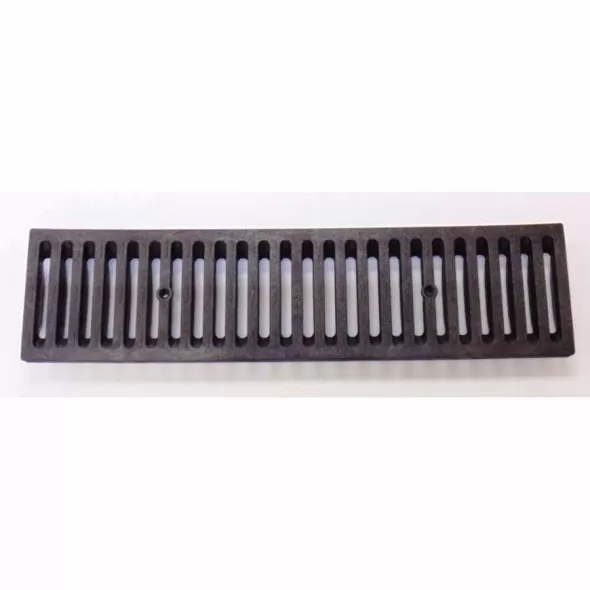 2' Rectangular Black Flat Channel Grate | NDD663