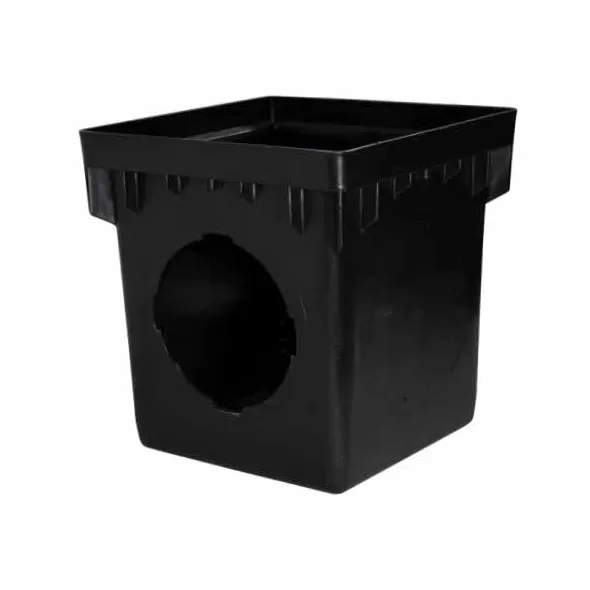 NDS Catch Basin, 12" X 12" Square 2-Outlet Black | 1200
