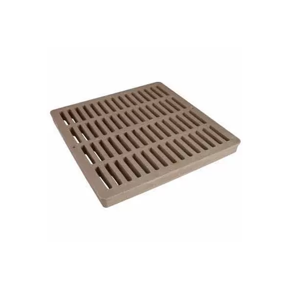 12" x 12" Square HDPE Sand Catch Basin Flat Drain Grate | NDS1212S