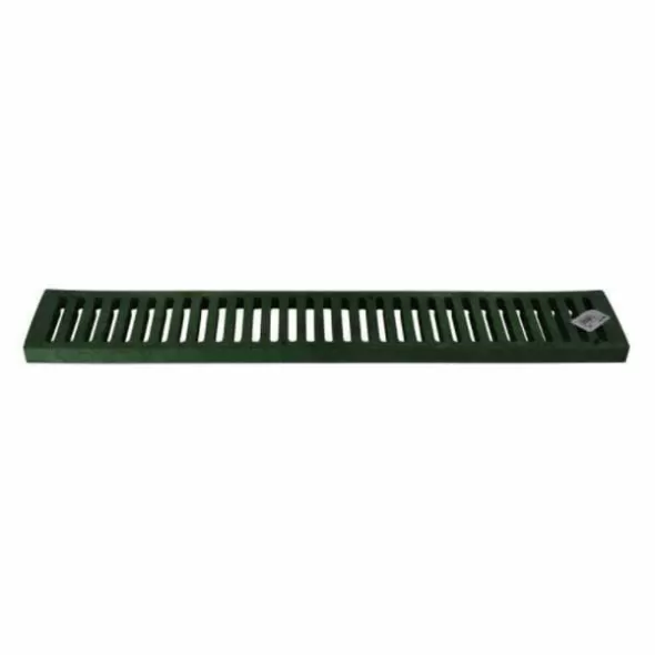 2' Rectangular Hdpe Green Flat Channel Drain Grate |  242