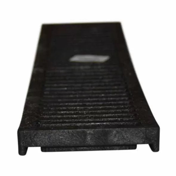 2' Rectangular Hdpe Black Flat Channel Drain Grate |  243