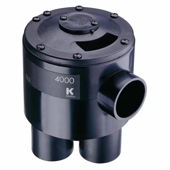 1-1/4" x 1" Slip ABS 25 - 75 psi 4000 Series 6-Outlet No Cam Indexing Valve | KRM4600