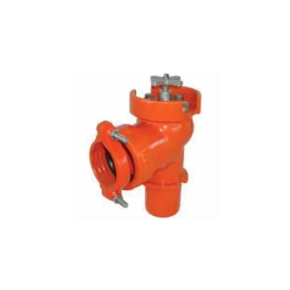 2" Spigot x Gasket 12" Epoxy Coated Ductile Iron 350 psi LV Series Lateral Angle Valve | LEMLV210