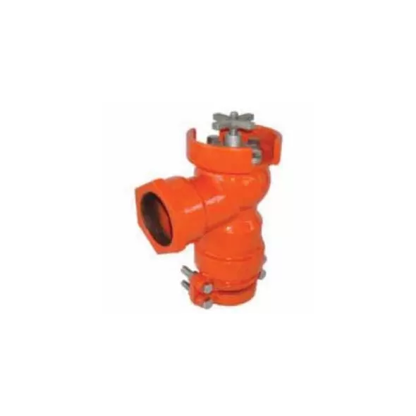 2" Spigot x FPT Epoxy Coated Ductile Iron 350 psi LV Series Lateral Angle Valve | LEMLV220