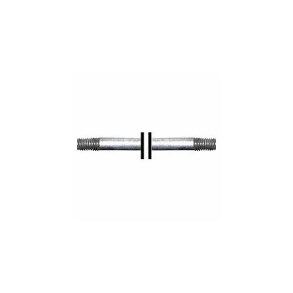 7/16" x 21" Threaded Galvanized Steel Coupled Pump Rod | MRLPRG716X21TC