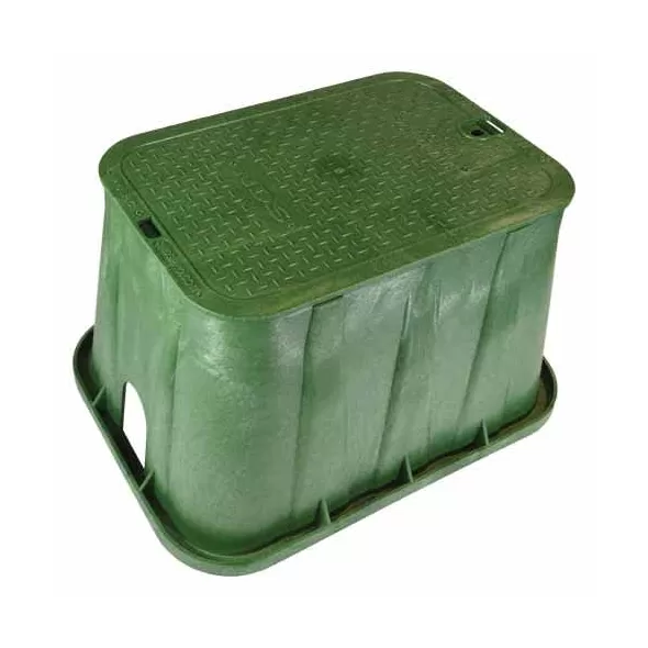 NDS Valve Box, 14" x 19" Rectangular Green Box Irrigation Control Valve Pro-Spec | DBBPS