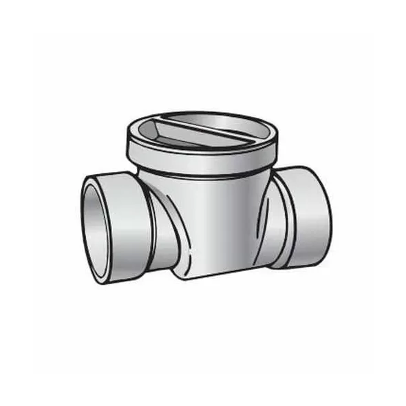 4" x 7.18" White PVC Gravity Backwater Valve | NDD475P