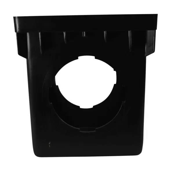 NDS Catch Basin, 12" X 12" Square 4-Outlet Black | 1204