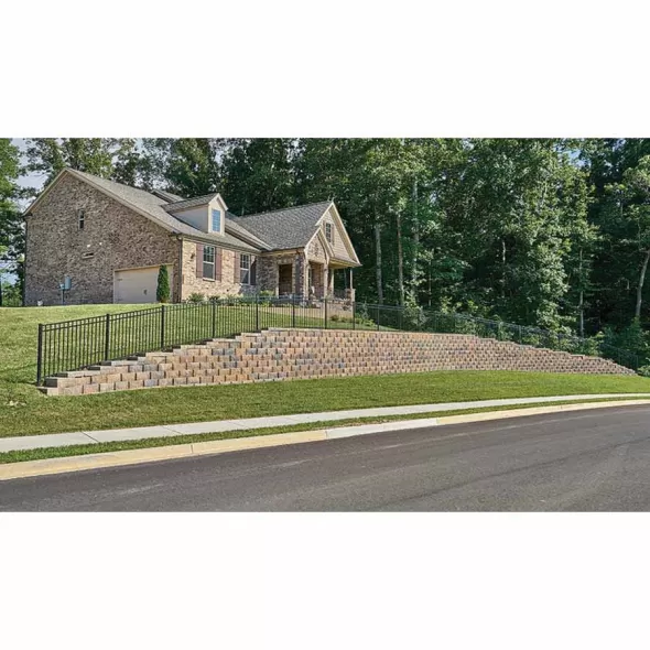 12" x 18" x 8" Antique Pewter Structural Regal Stone Pro Retaining Wall | PAV81801