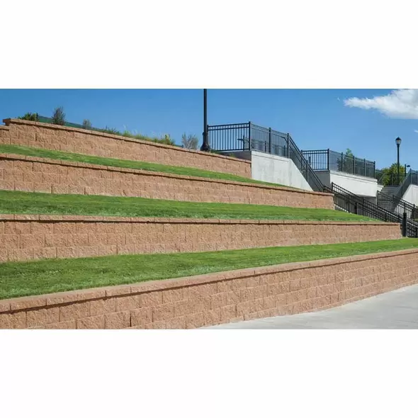 Pavestone Retaining Wall, 12" x 18.62" x 8" Structural Regal Stone Pro | 82722N