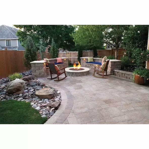 Pavestone Retaining Wall, 6" 3 Pc Free Standing Harington | 88901N