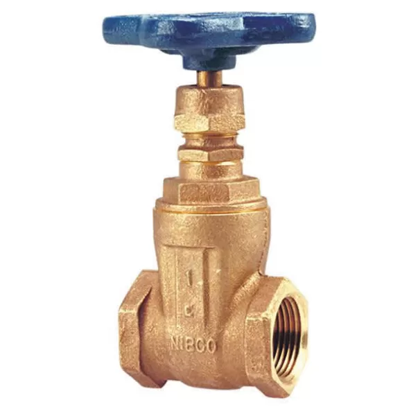1" FIPT Cast Bronze 200 psi T-113 Series Gate Valve | NIBT113010