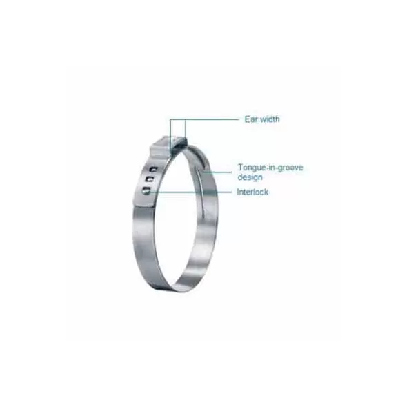 2" Stainless Steel 167 Series Ear Pinch Clamp | OTK635908X100