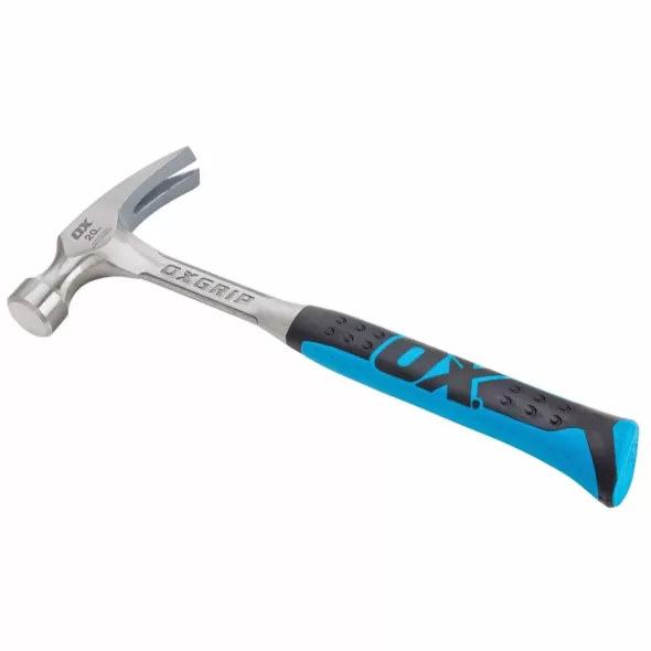 20 oz Forged Steel Handle 1-Piece Straight Claw Rip Hammer | OXTP082920