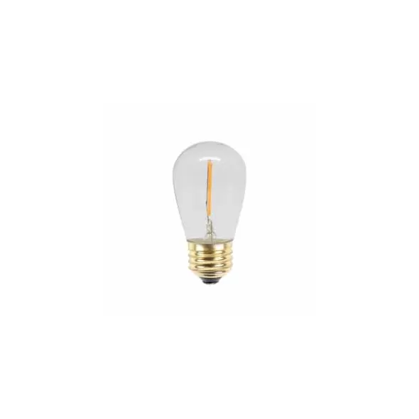 Dimmable Lamp 1W E26 Medium S14 Sign COB LED Classic Filament 12V | PP-LED-S14-12-WW