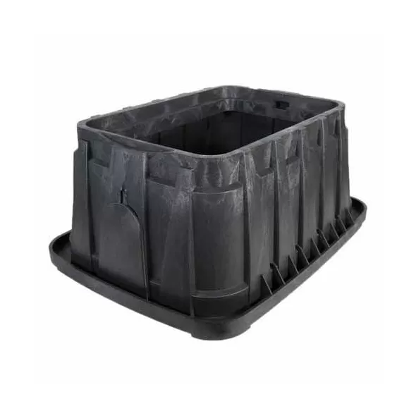 26.3" x 19.8" x 12.1" Rectangular Black Body Jumbo Valve Box Body Only | RBBVBJMBB