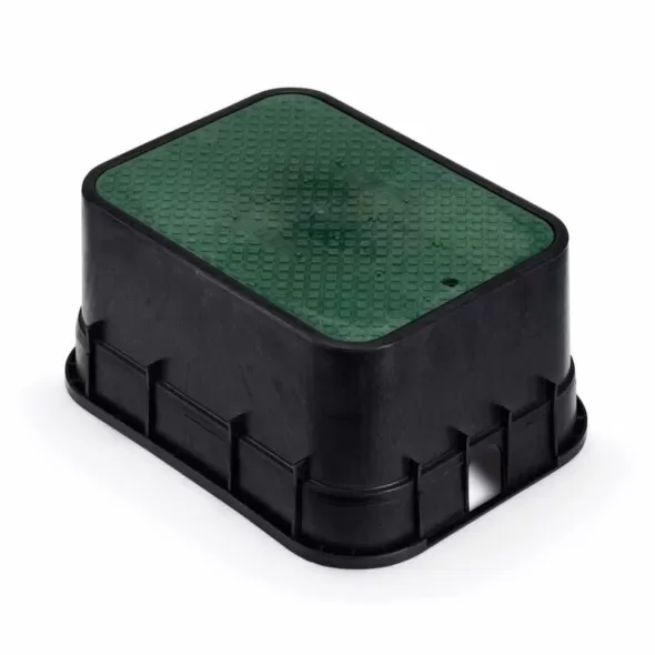 12" Rectangular Black Body Irrigation Control Valve Professional Jumbo with Drop-in Purple Lid Valve Box Body | RBBPVBJMBP