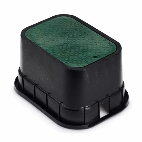 Rain Bird PVB Standard Rectangular Valve Box with Green Lid | RBBPVBSTD