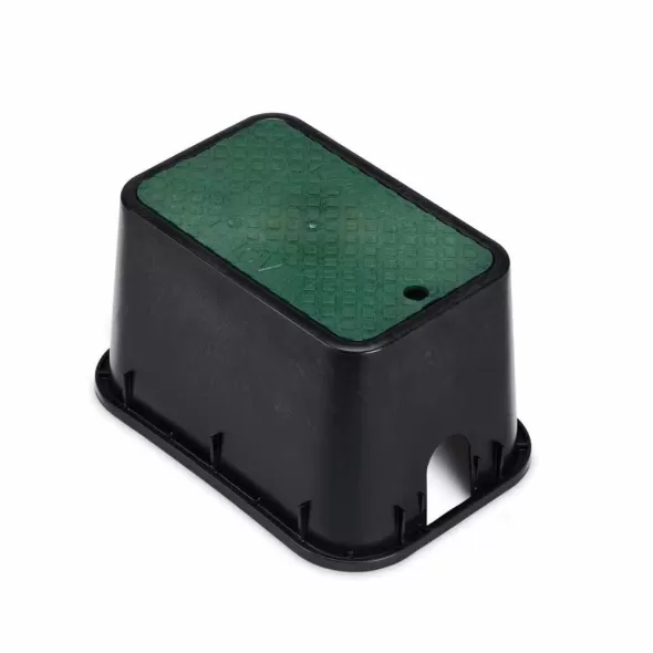 Rain Bird PVB Mini-Standard Rectangular Valve Box with Green Lid | RBBPVMST