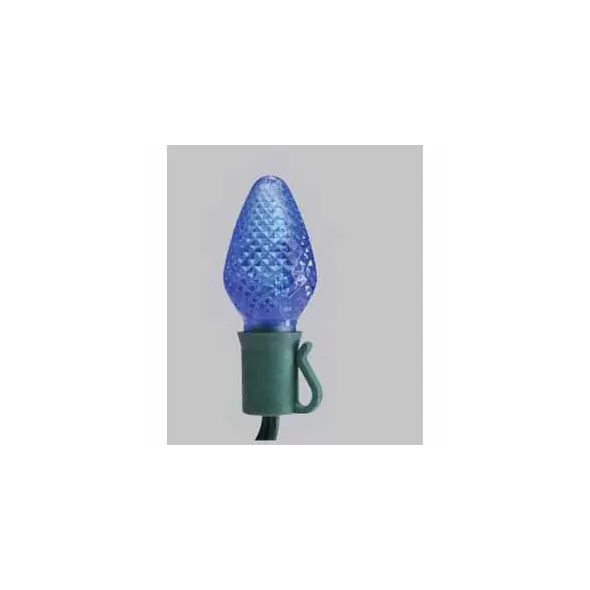 3.6 W 25' 12" Spacing C7 Traditional Cone Commercial Grade Multi-Colored LED Light Strand | SRCC79317RY