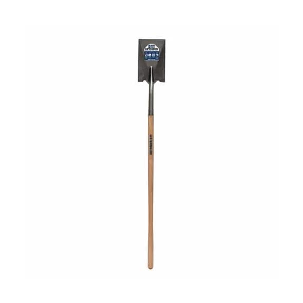 7" x 12" Blade 16 ga Hardwood Handle Forward Turned Step Garden Spade | STR49153