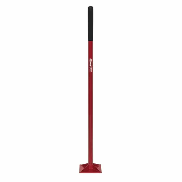 8" x 8" x 3/8" Heavy-Duty Steel Blade Steel Handle Hand Tamper | STR85058
