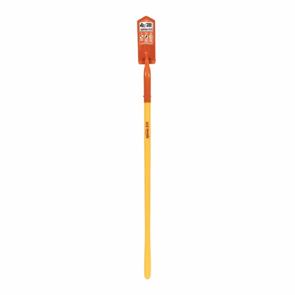 4" Blade 16 ga Polymer with Fiberglass Core Handle Trenching/Cleanout 28 Degrees Angle Head Shovel | STR89244