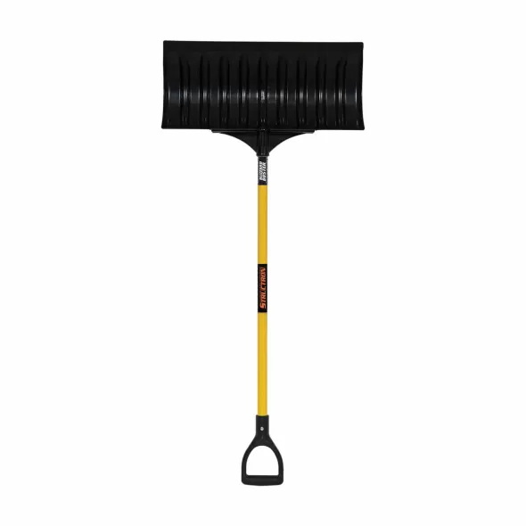 24" ABS and Polycarbonate Blade Premium Fiberglass Handle Snow Pusher | STRPP100